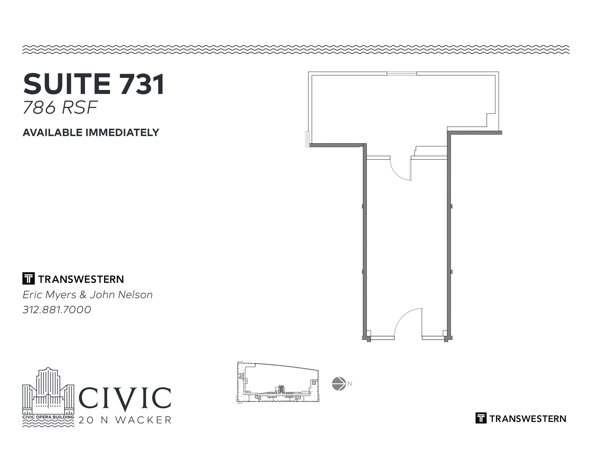 20 N Wacker Dr, Chicago, IL for lease Site Plan- Image 1 of 1