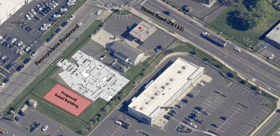 955 Pennsylvania Blvd, Feasterville Trevose, PA for lease - Aerial - Image 2 of 4