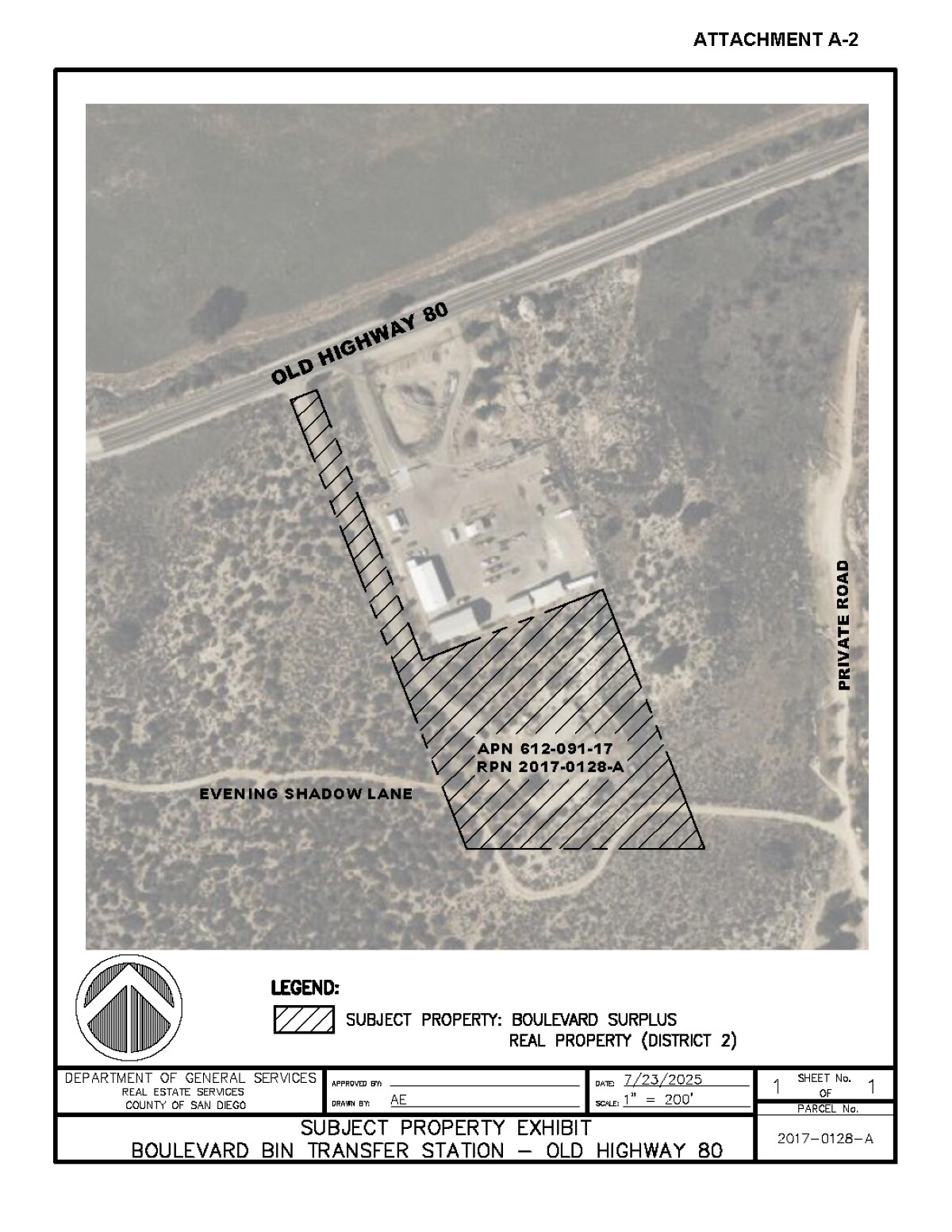 Old Highway 80, Boulevard, CA à vendre Aérien- Image 1 de 1