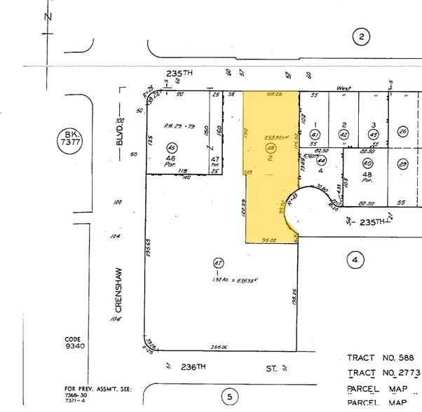 23520-23540 Crenshaw Blvd, Torrance, CA for lease - Plat Map - Image 2 of 7