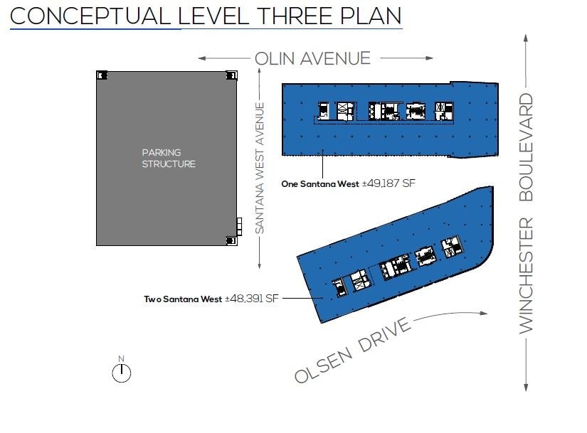 3161 Olsen Dr, San Jose, CA à louer Plan d’étage- Image 1 de 1