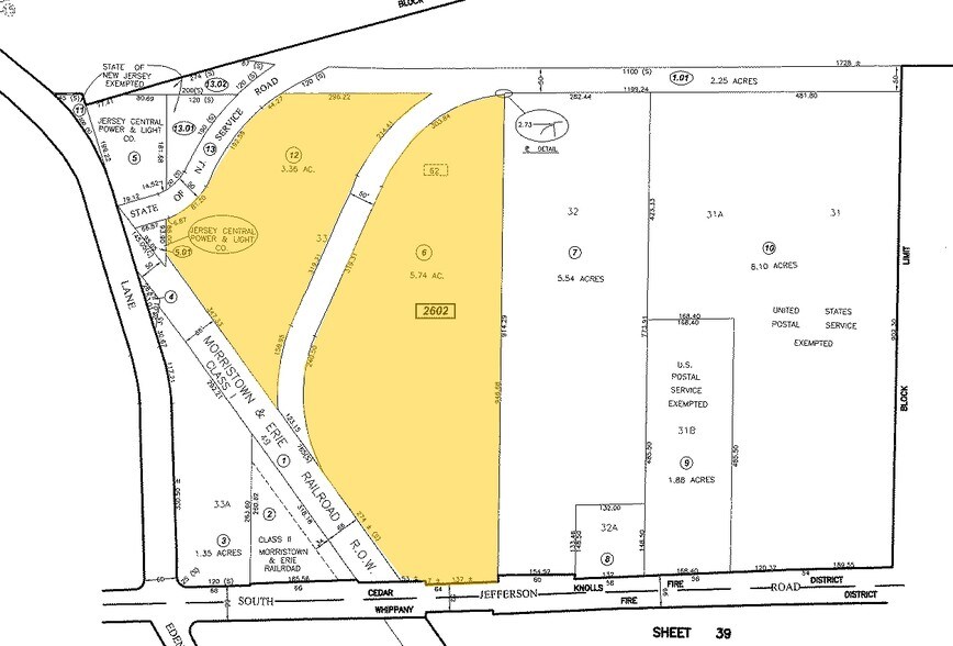 64 S Jefferson Rd, Whippany, NJ à louer - Plan cadastral - Image 3 de 3