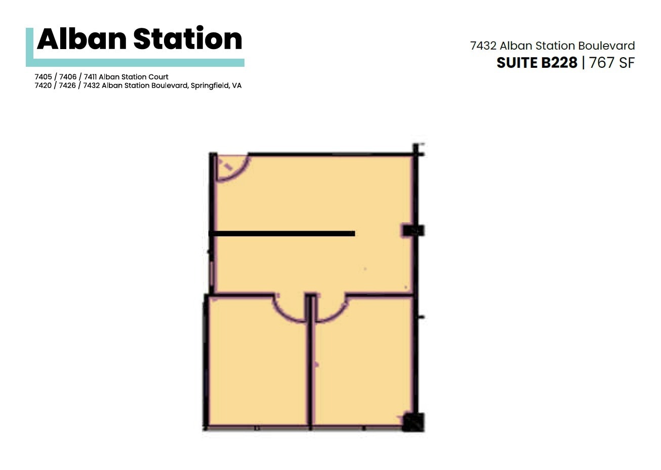 7426-7432 Alban Station Blvd, Springfield, VA for lease Floor Plan- Image 1 of 1