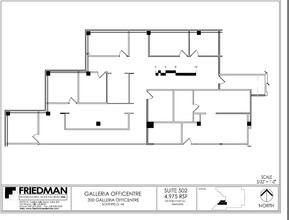 300 Galleria Officentre, Southfield, MI for lease Floor Plan- Image 1 of 2