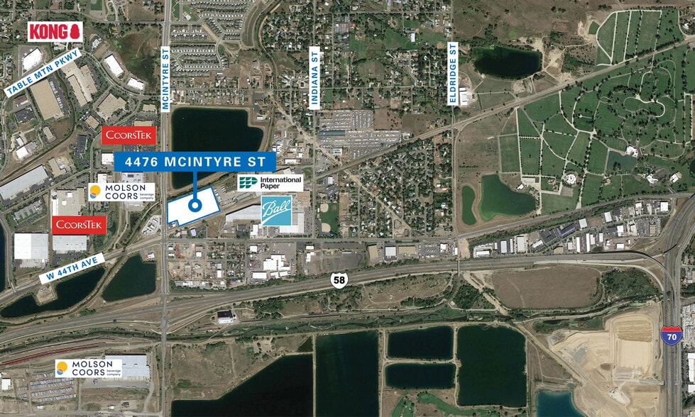 4476 McIntyre St, Golden, CO for lease - Aerial - Image 2 of 2