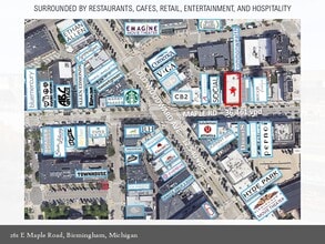 261-275 E Maple Rd, Birmingham, MI - AÉRIEN Vue de la carte - Image1