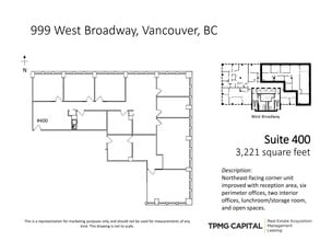 999 W Broadway, Vancouver, BC for lease Site Plan- Image 1 of 5