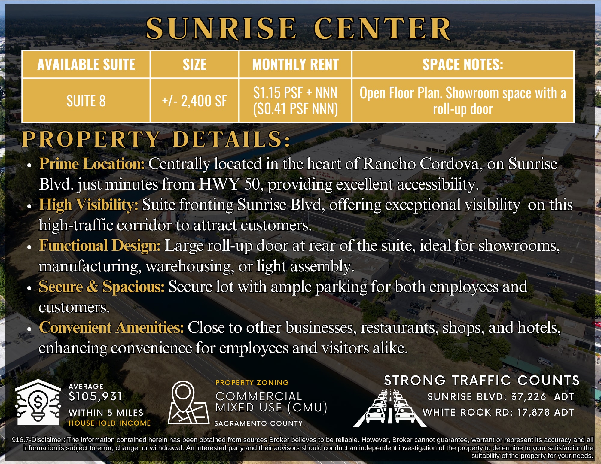 3000 Sunrise Blvd, Rancho Cordova, CA for lease Interior Photo- Image 1 of 3