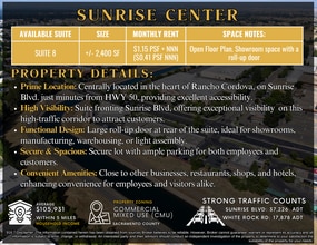 3000 Sunrise Blvd, Rancho Cordova, CA for lease Interior Photo- Image 1 of 3