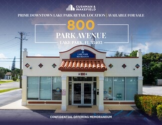 Plus de détails pour 800 Park Ave, West Palm Beach, FL - Commerce de détail à vendre