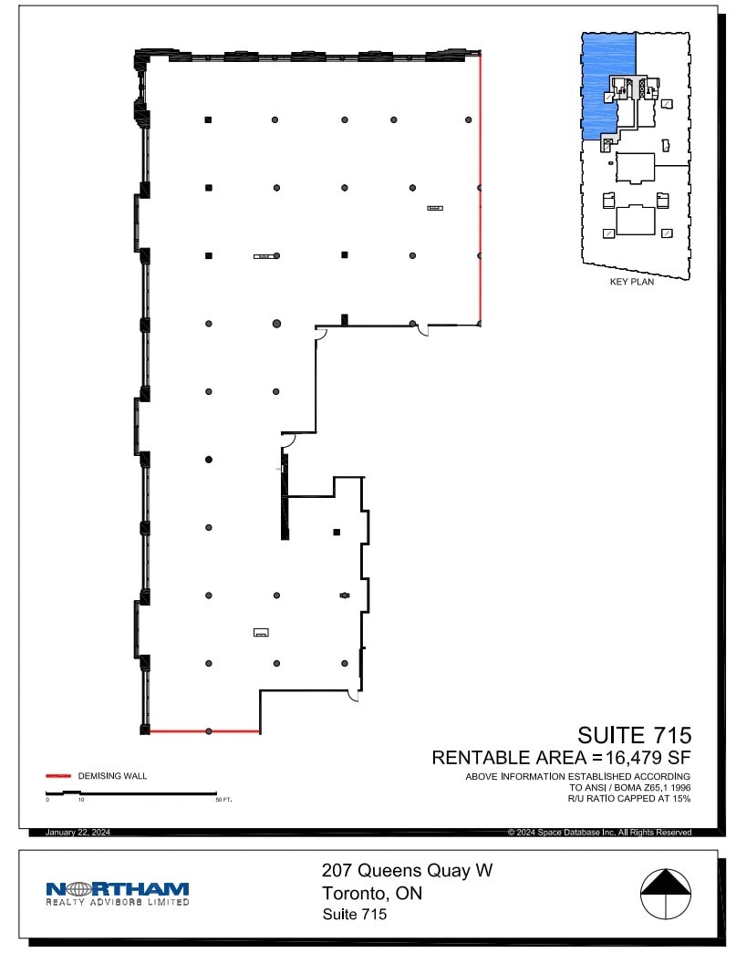 207 Queens Quay W, Toronto, ON à louer Plan d’étage- Image 1 de 1