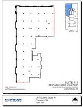 207 Queens Quay W, Toronto, ON à louer Plan d’étage- Image 1 de 1