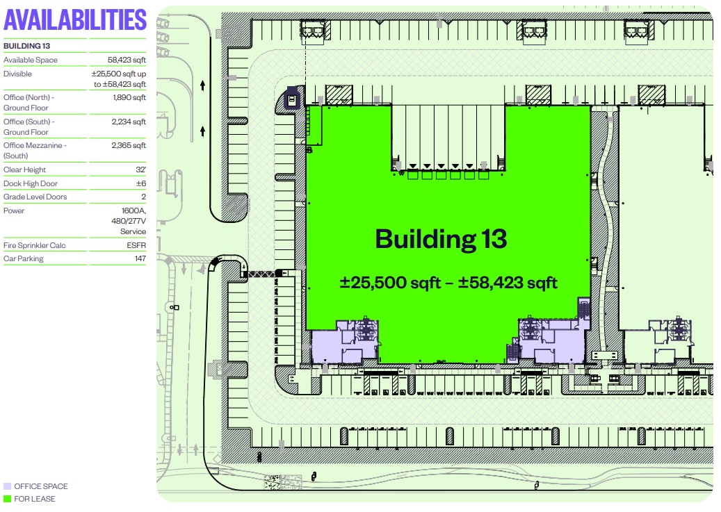 5200-5210 Hamner, Eastvale, CA à louer Plan d’étage- Image 1 de 2