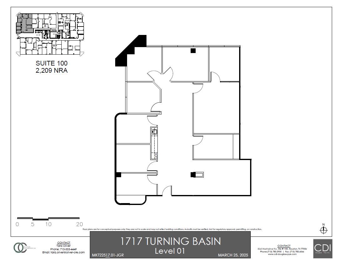 1717 Turning Basin Dr, Houston, TX for lease Site Plan- Image 1 of 7