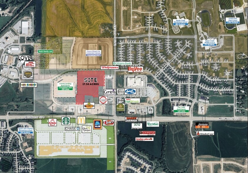 19317 Oakmont Dr, Gretna, NE à vendre - Aérien - Image 3 de 4