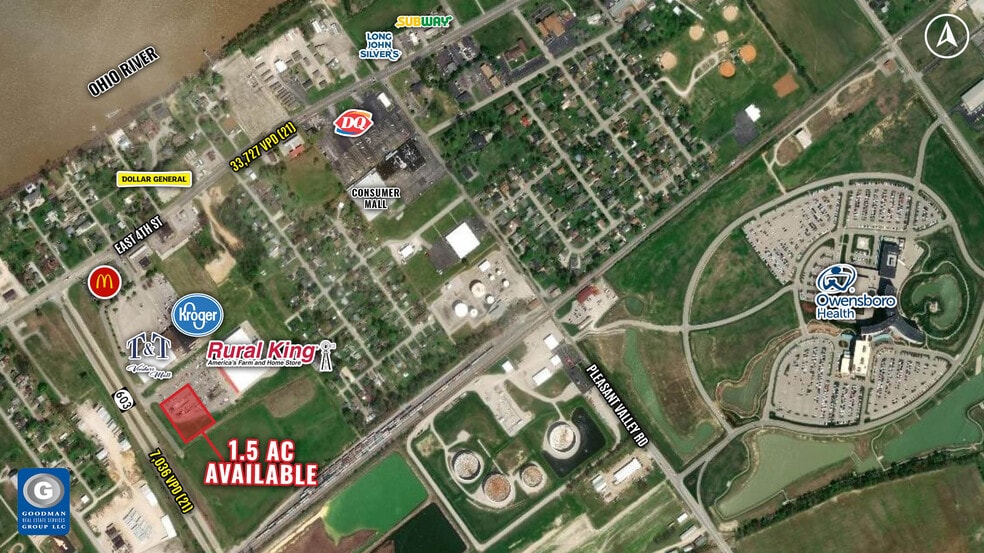 801 Commerce Dr, Owensboro, KY for lease - Aerial - Image 2 of 2