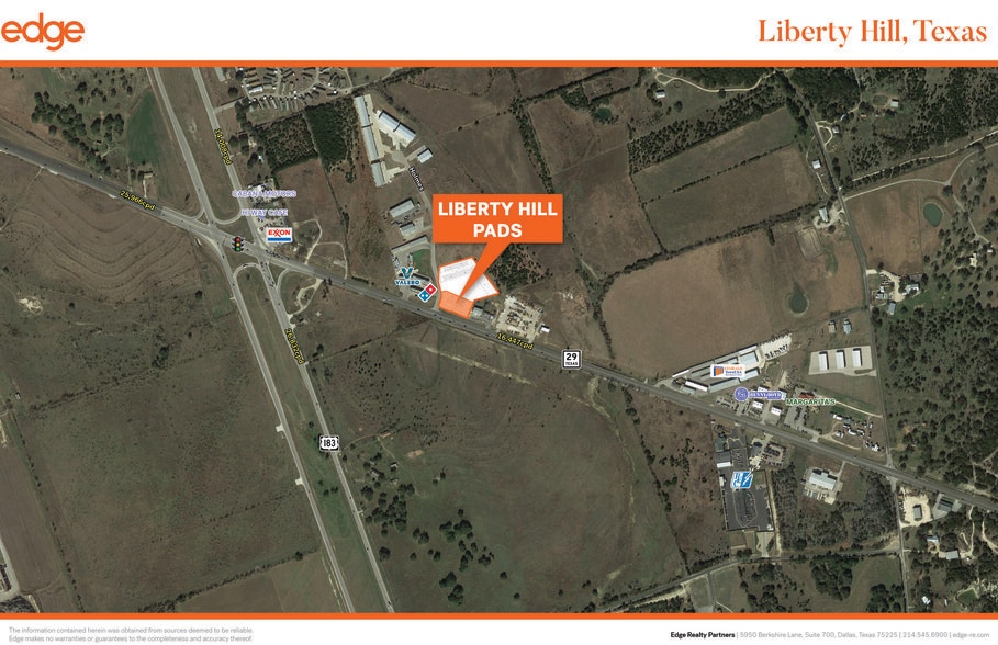 NEC State Highway 29 & Holmes, Liberty Hill, TX for sale - Building Photo - Image 2 of 4