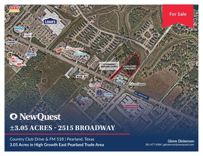 Plus de détails pour 2515 Broadway, Pearland, TX - Terrain à vendre