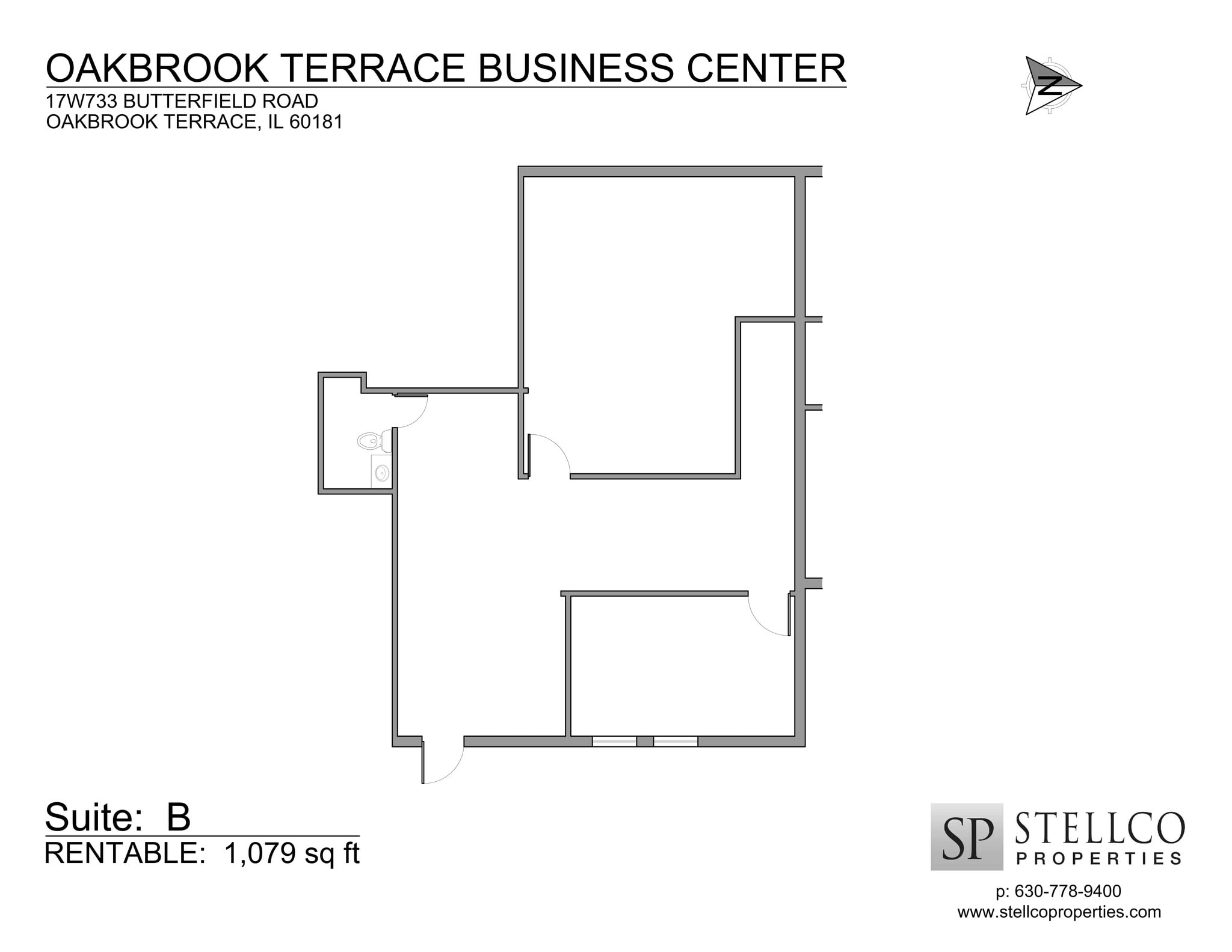 17W695-17W745 Butterfield Rd, Oakbrook Terrace, IL à louer Plan de site- Image 1 de 1