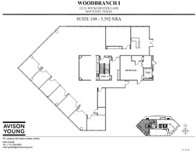12121 Wickchester Ln, Houston, TX à louer Plan d’étage- Image 1 de 2