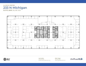 233 N Michigan Ave, Chicago, IL à louer Plan d  tage- Image 1 de 1