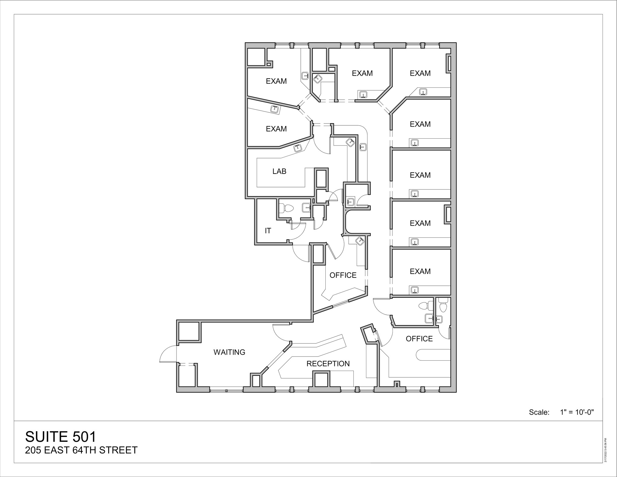 205 E 64th St, New York, NY à louer Plan de site- Image 1 de 1