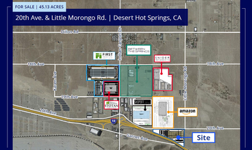 20th Ave, Desert Hot Springs, CA - aerial  map view