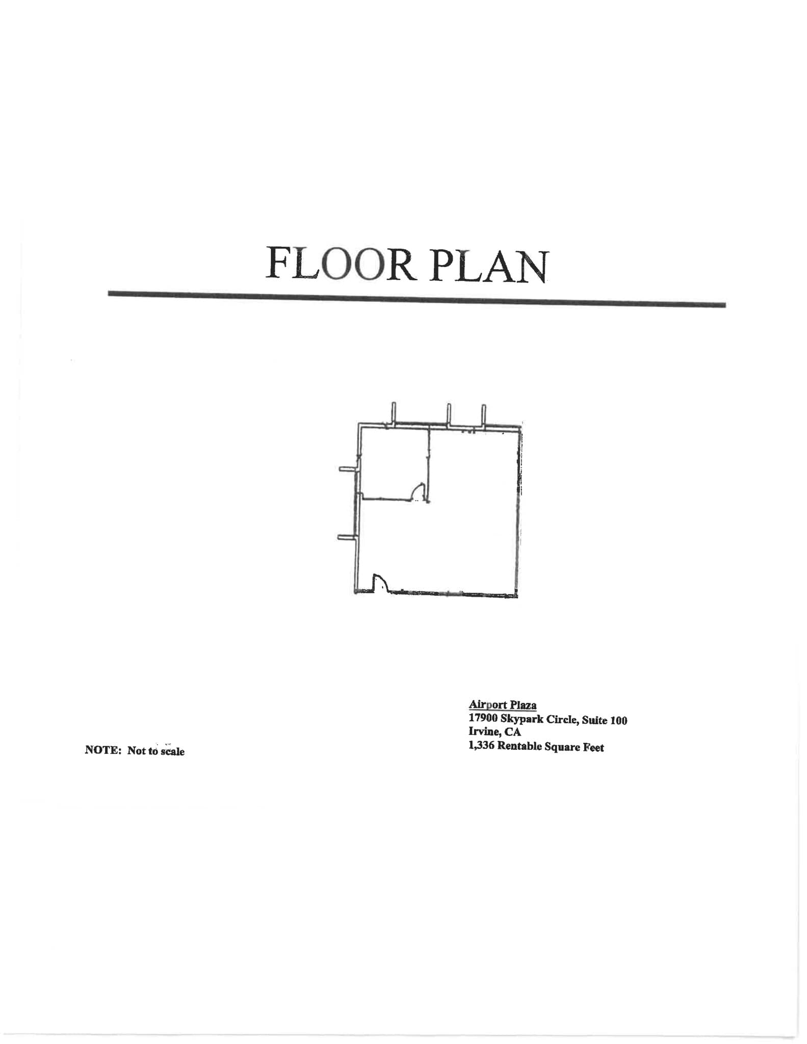 17870 Sky Park Cir, Irvine, CA à louer Plan de site- Image 1 de 1