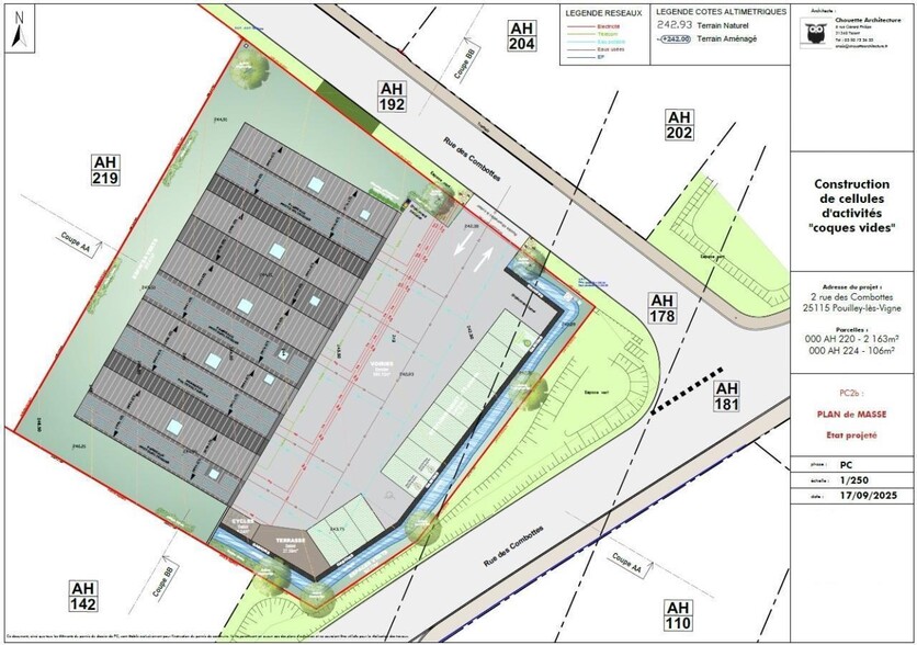 2 Rue Des Combottes, Pouilley-les-Vignes à vendre - Plan de site - Image 2 de 4