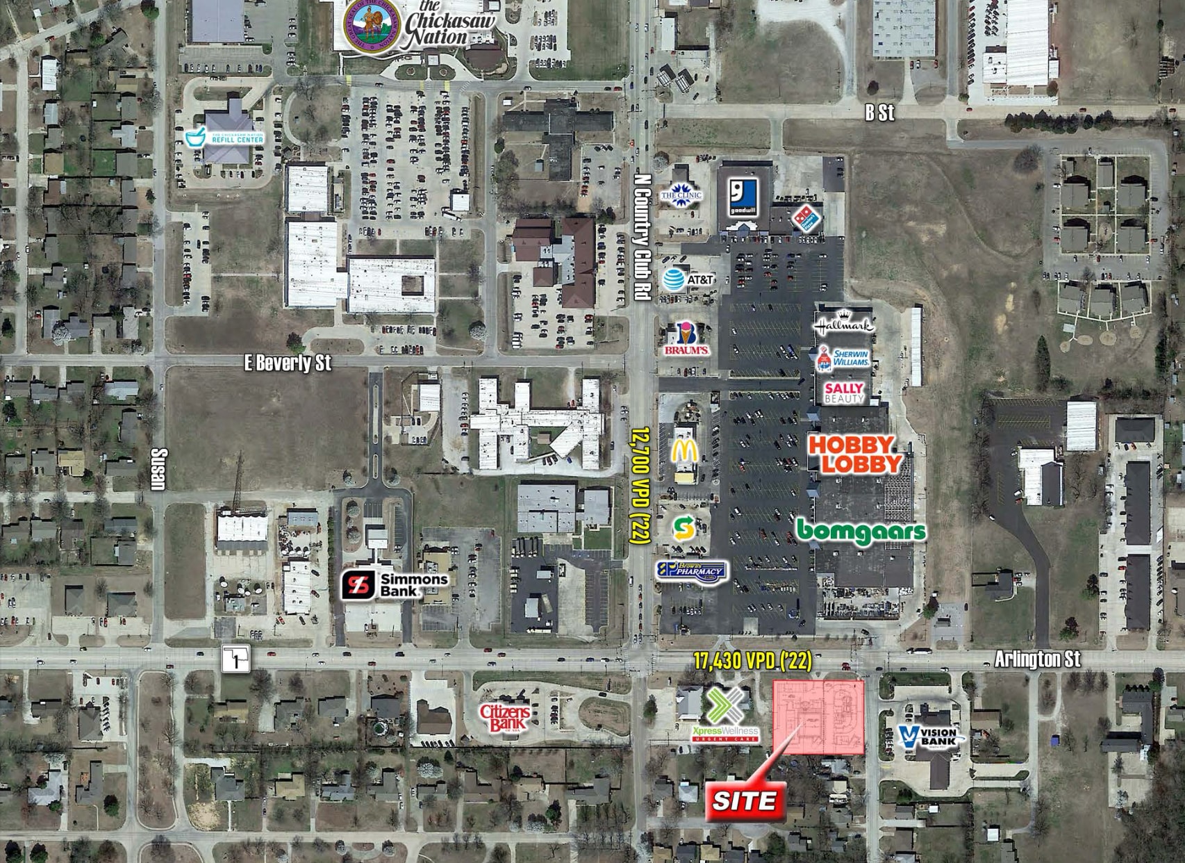 1825 Arlington St, Ada, OK à vendre Photo principale- Image 1 de 10