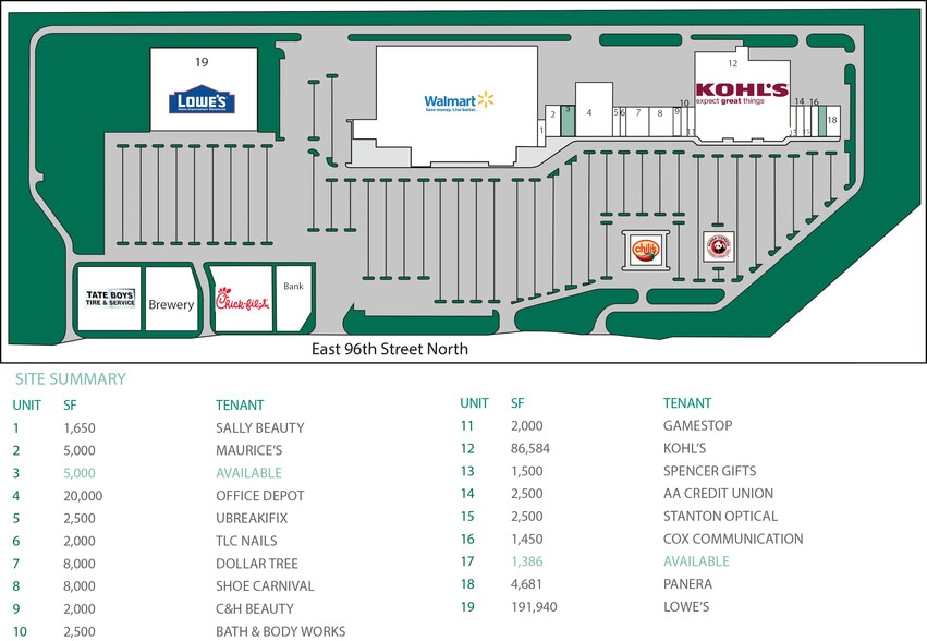 12101-12405 E 96th St N, Owasso, OK for lease - Site Plan - Image 1 of 4