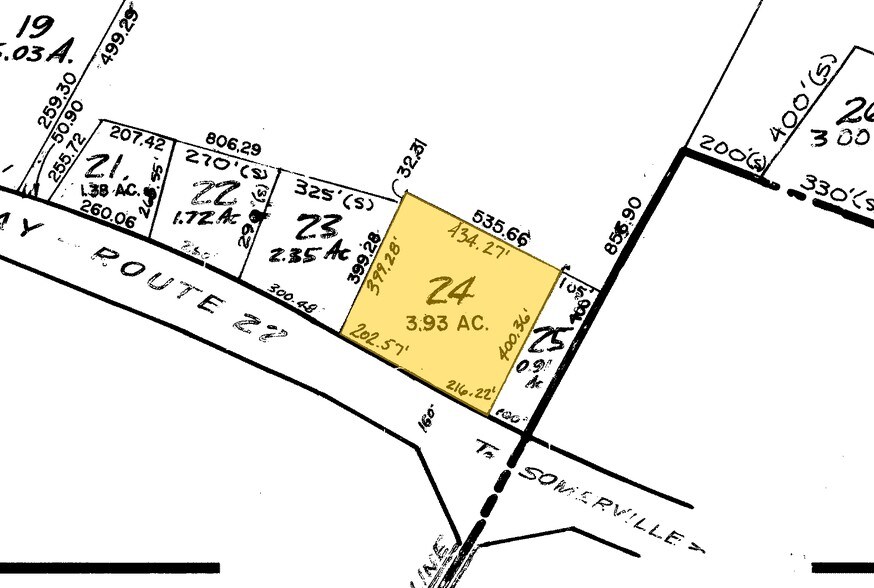 3474 Route 22 W, Readington, NJ à vendre - Plan cadastral - Image 2 de 3