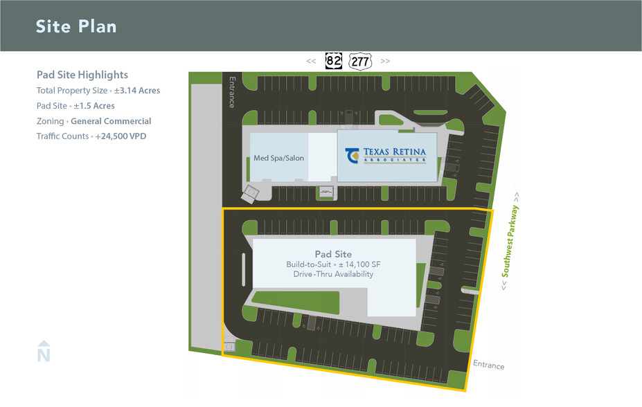 6767 Southwest Pky, Wichita Falls, TX à louer - Plan de site - Image 2 de 3