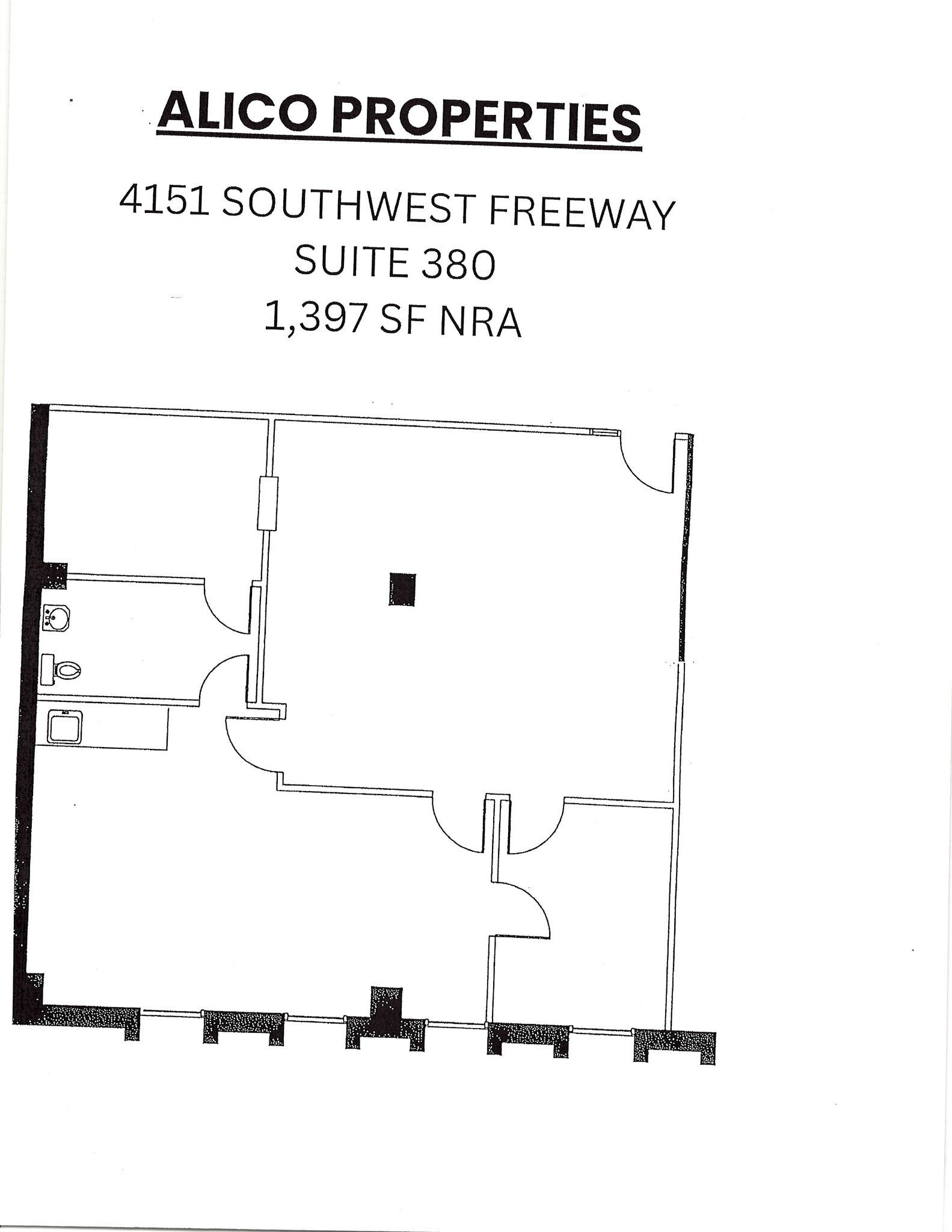 4151 Southwest Fwy, Houston, TX à louer Plan d’étage- Image 1 de 1