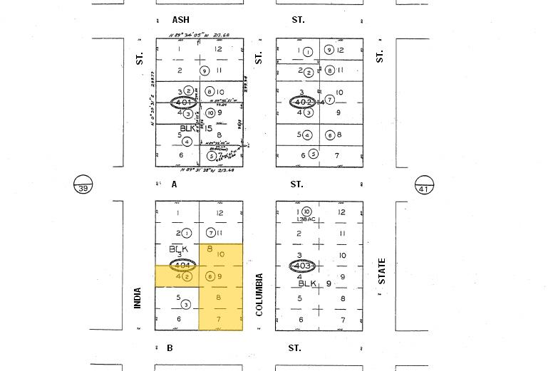 1230 Columbia St, San Diego, CA à louer - Plan cadastral - Image 2 de 16