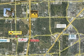 10925 Beechnut St, Houston, TX - AERIAL  map view