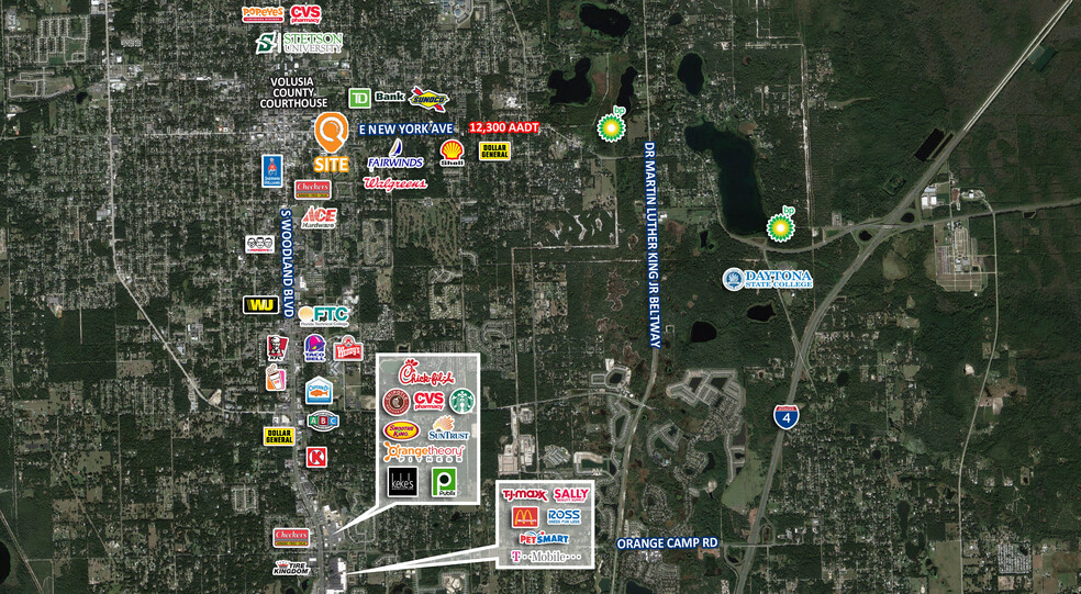 328-348 E New York Ave, Deland, FL for lease - Aerial - Image 3 of 7