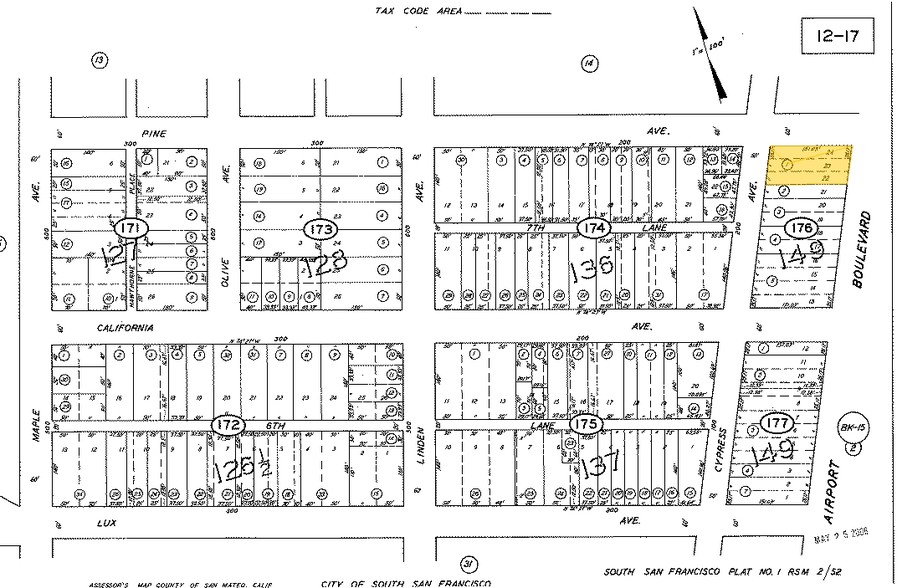 111 Pine Ave, South San Francisco, CA à louer - Plan cadastral - Image 2 de 20