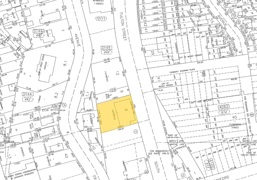 444 S Fulton Ave, Mount Vernon, NY à louer - Plan cadastral - Image 2 de 3