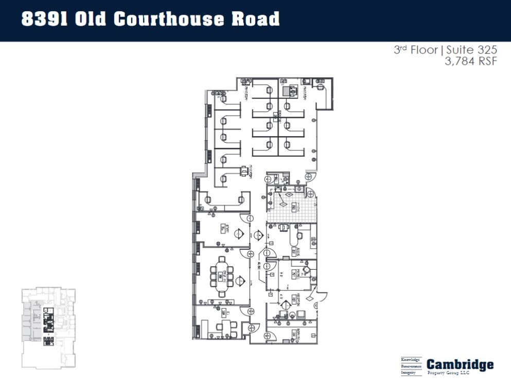 8391 Old Courthouse Rd, Vienna, VA à louer Plan d’étage- Image 1 de 1