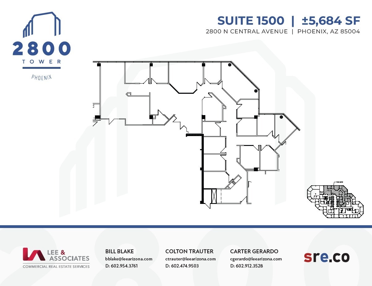 2800 N Central Ave, Phoenix, AZ for lease Floor Plan- Image 1 of 1