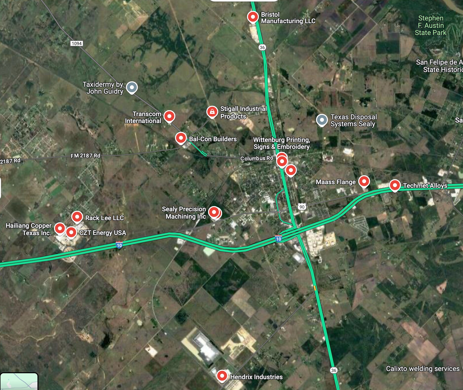 2995 FM 1094, Sealy, TX à vendre Aérien- Image 1 de 5