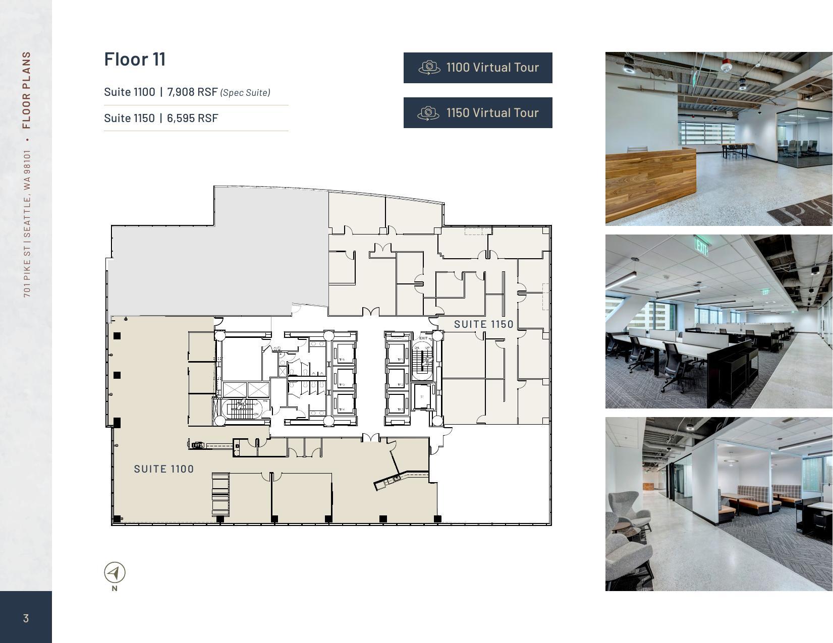 701 Pike St, Seattle, WA à louer Plan d’étage- Image 1 de 1
