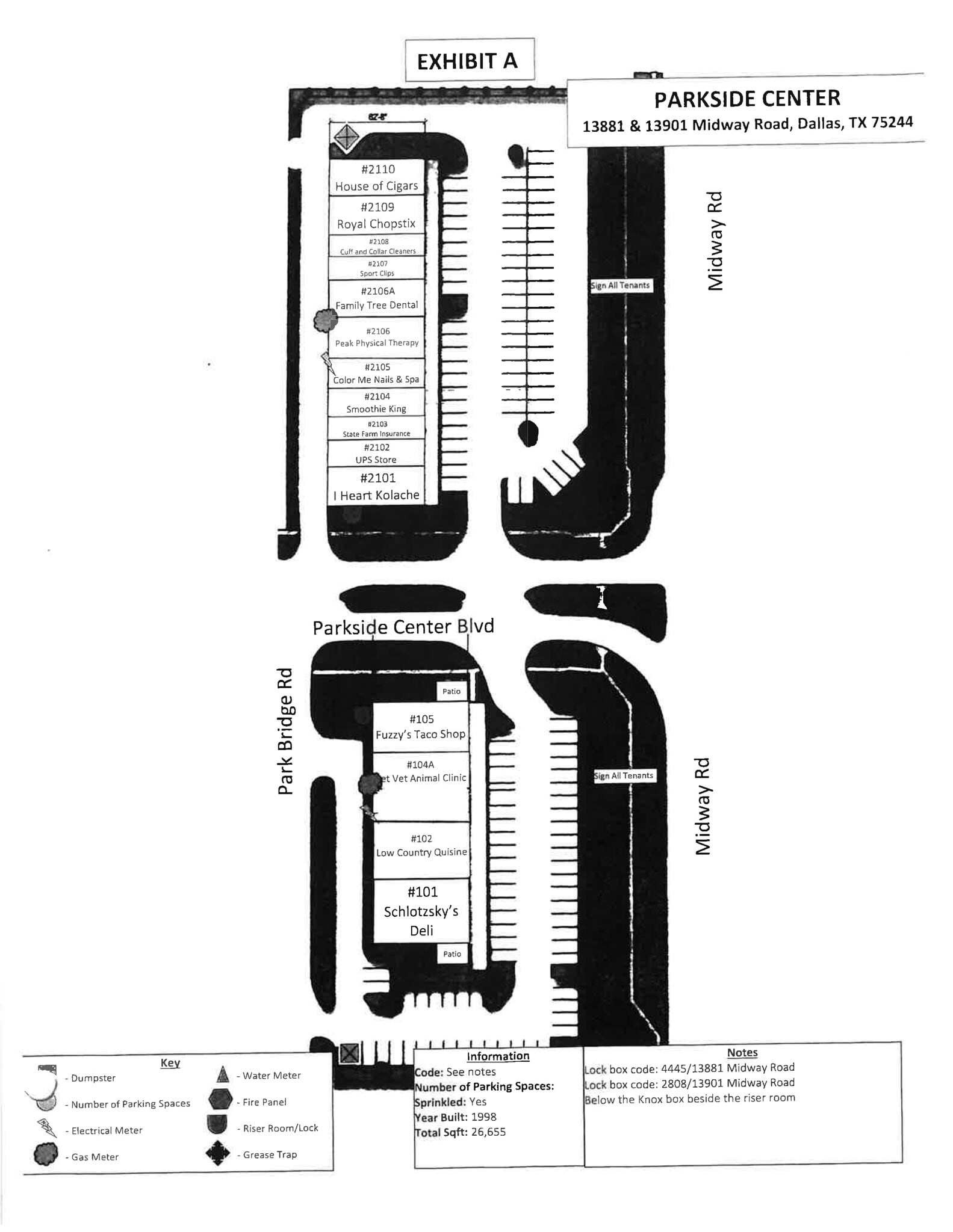 13881 Midway Rd, Farmers Branch, TX à louer Plan de site- Image 1 de 1