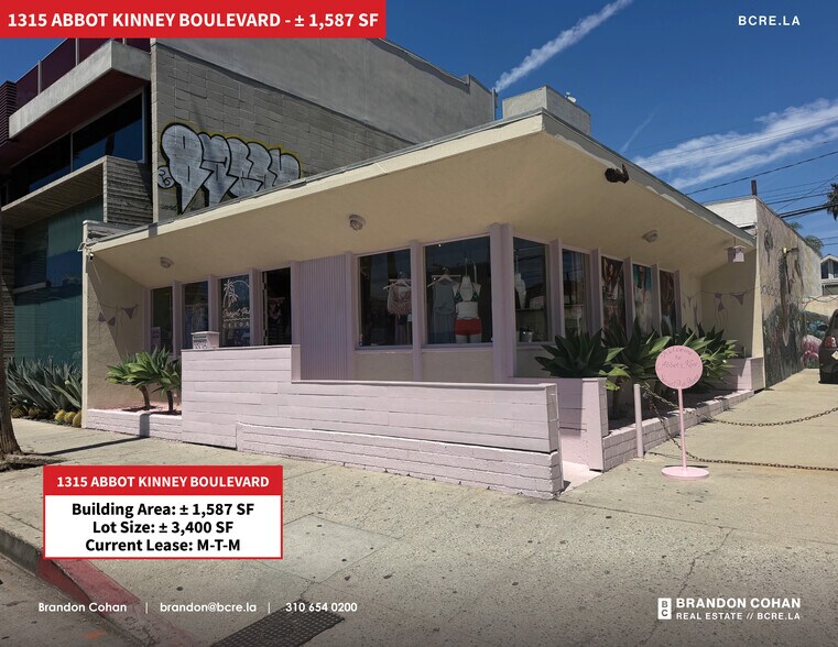 1315-1317 Abbot Kinney Blvd, Venice, CA à louer - Photo du bâtiment - Image 3 de 11