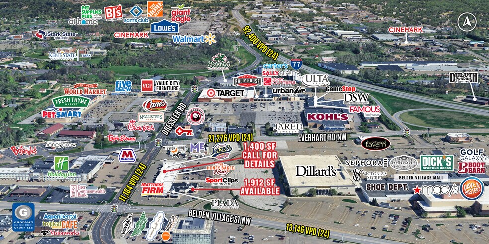 5200-5260 Dressler Rd NW, Canton, OH à louer - Photo du bâtiment - Image 1 de 7