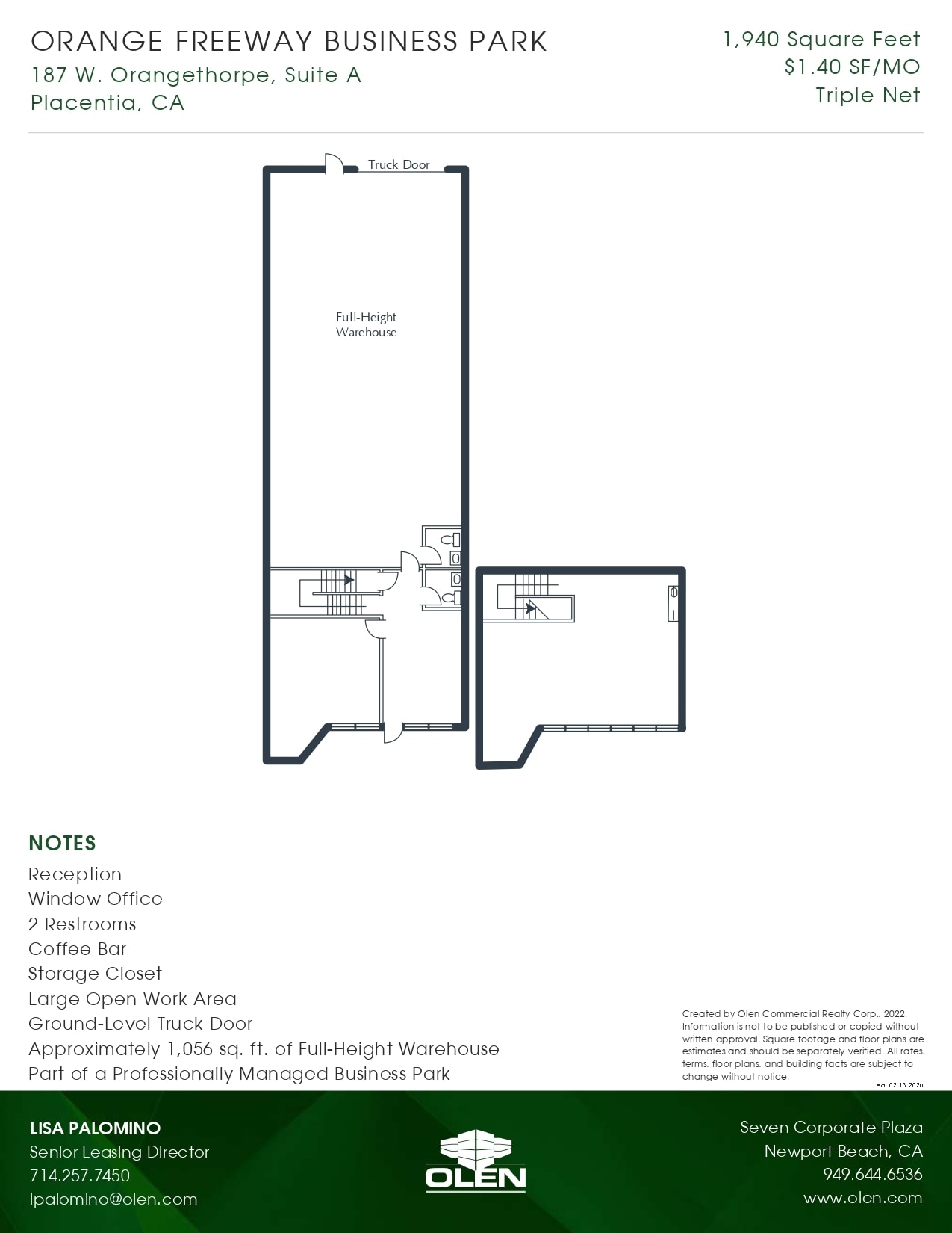 187 W Orangethorpe Ave, Placentia, CA for lease Floor Plan- Image 1 of 1