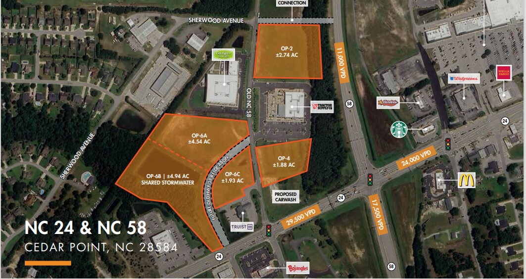 182 Old Hwy, Swansboro, NC for sale Aerial- Image 1 of 2