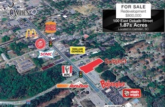Plus de détails pour 100 E DeKalb St, Camden, SC - Terrain à vendre