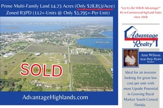 Plus de détails pour 3621 Cemetery rd, Sebring, FL - Terrain à vendre
